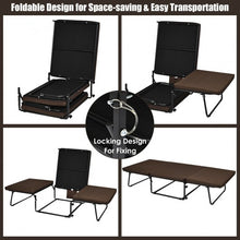 Load image into Gallery viewer, Folding Guest Sleeper Bed w/6 Position Adjustment-Brown