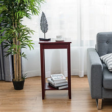 Load image into Gallery viewer, Tall Wooden Sofa End Table Side Table
