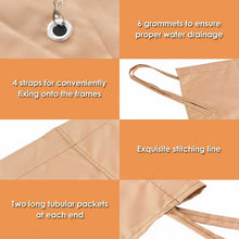 Load image into Gallery viewer, 6.7' x 17' Pergola Structure Universal Replacement Canopy Cover