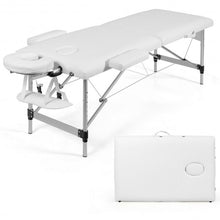 Load image into Gallery viewer, 72"L Portable Massage Table w/ Free Carry Case-White
