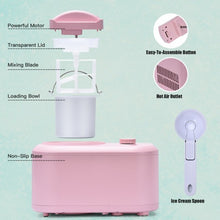 Load image into Gallery viewer, 1.1 QT Ice Cream Maker Automatic Frozen Dessert Machine with Spoon-Pink