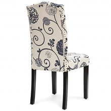 Load image into Gallery viewer, Set of 2 Tufted Upholstered Dining Chair-Black & White