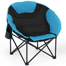 Load image into Gallery viewer, Moon Saucer Steel Camping Chair Folding Padded Seat