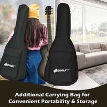 Load image into Gallery viewer, 40" Full Size Cutaway Acoustic Guitar Starter Guitarra Bundle Kit -Black