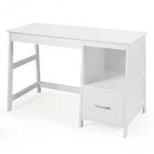 Load image into Gallery viewer, 47.5" Modern Home Computer Desk with 2 Storage Drawers-White