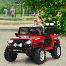Load image into Gallery viewer, 12V Kids Remote Control Electric Ride On Truck Car with Lights and Music -Red