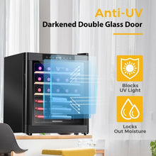 Load image into Gallery viewer, 21 Bottle Compressor Wine Cooler Refrigerator with Digital Control