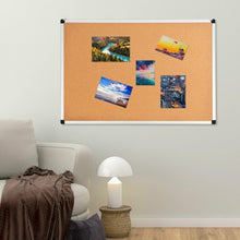Load image into Gallery viewer, 24" x 36" Aluminum Framed Cork Board Bulletin Board with 12 Pins-2 Pack