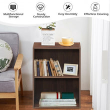Load image into Gallery viewer, 2 Tier Open Night Stand End Table Sofa Side Storage Furniture-Walnut