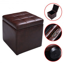 Load image into Gallery viewer, Ottoman Pouffe Storage Box Lounge Seat Footstools