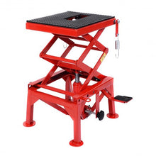 Load image into Gallery viewer, 300 lb Motorcycle Hydraulic Scissor Floor Jack Lift