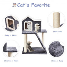 Load image into Gallery viewer, 36" Tower Condo Scratching Posts Ladder Cat Tree