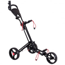 Load image into Gallery viewer, Foldable 3 Wheel Golf Pull Push Cart Trolley