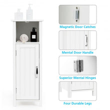 Load image into Gallery viewer, Bathroom Adjustable Shelf Floor Storage Cabinet with Door