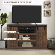 Load image into Gallery viewer, Sliding Barn TV Stand Console Table-Brown