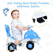 Load image into Gallery viewer, 3-in-1 Baby Walker Sliding Car Pushing Cart Toddler Ride-Blue