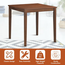 Load image into Gallery viewer, Dining Table Mid Century Square with Solid Wooden Legs