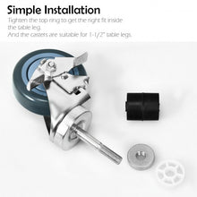 Load image into Gallery viewer, Set of 4 Swivel Caster Wheel with Brake