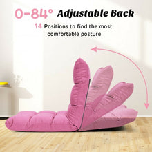 Load image into Gallery viewer, 14-Position Adjustable Folding Lazy Gaming Sofa-Pink