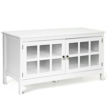 Load image into Gallery viewer, 50" TV Stand Modern Wood Storage Console with 2 Doors-White