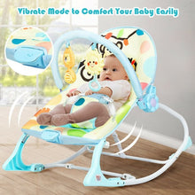 Load image into Gallery viewer, Adjustable Toddler Swing Bouncer & Rocker-Blue