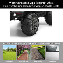 Load image into Gallery viewer, 12V Kids Remote Control Riding Truck Car with LED Lights-Black