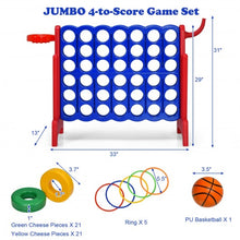 Load image into Gallery viewer, 2.5ft 4-to-Score Giant Game Set-Red