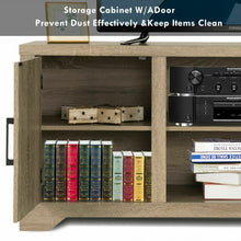 Load image into Gallery viewer, Rustic TV Stand Entertainment Center Storage Cabinet