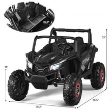 Load image into Gallery viewer, 12 V Electric Kids Ride-On Car 2-Seater SUV Off-Road UTV with Remote-Black