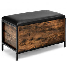 Load image into Gallery viewer, Entryway Flip Top Ottoman Stool with Padded Seat