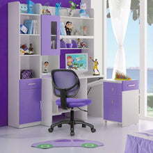 Load image into Gallery viewer, Low-back Computer Task Office Desk Chair with Swivel Casters-Purple