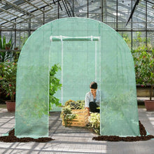 Load image into Gallery viewer, 6 Windows Steel Frame Backyard Walk-in Greenhouse