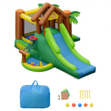 Load image into Gallery viewer, Kids Inflatable Jungle Bounce House Castle with Bag