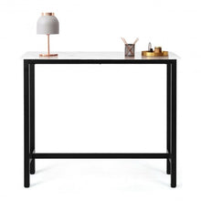 Load image into Gallery viewer, 47" Pub Dining Bar Bistro Table w/ Marble Top-White