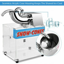 Load image into Gallery viewer, Electric Snow Cone Machine Ice Shaver Maker