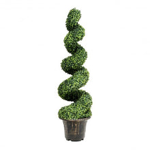 Load image into Gallery viewer, 4-Feet Artificial Boxwood Spiral Green Leaves Tree