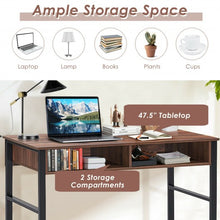 Load image into Gallery viewer, 2 Drawers Vintage Computer Desk for Home and Office