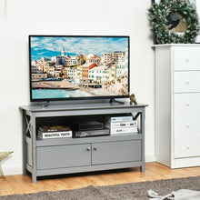 Load image into Gallery viewer, 44" Wooden Storage Cabinet TV Stand-Gray