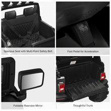 Load image into Gallery viewer, 12V Kids Spring Suspension Ride On Truck-Black & White