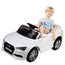 Load image into Gallery viewer, 12 V Audi A3 Kids Ride on Car with RC + LED Light + Music-White