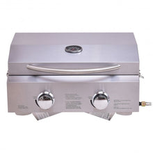 Load image into Gallery viewer, 2 Burner Portable Stainless Steel BBQ Table Top Grill for Outdoors