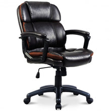 Load image into Gallery viewer, Dark Brown Ergonomic Mid-Back Office Chair
