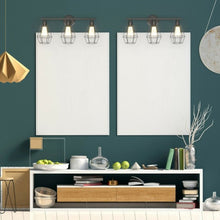 Load image into Gallery viewer, 3-Light Industrial Bathroom Vanity Cage Light Vintage Wall Lamp