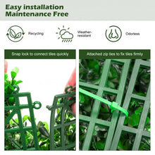 Load image into Gallery viewer, 12 Pcs Artificial Peanut Leaf Hedges Panels 20" x 20" Fence Wall Plant