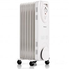Load image into Gallery viewer, 1500W Oil Filled Radiator Portable Heater with Adjustable Thermostat