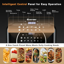Load image into Gallery viewer, 10.6QT 8-in-1 Air Fryer Digital Toaster Oven Rotisserie with Accessories