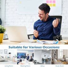Load image into Gallery viewer, Height Adjustable Mid Back Task Chair Mesh Office Chair with Lumbar Support