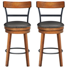 Load image into Gallery viewer, Set of 2 25.5" Swivel Counter Height Dining Chair