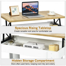 Load image into Gallery viewer, Lift Top Coffee Pop-UP Cocktail Table-White