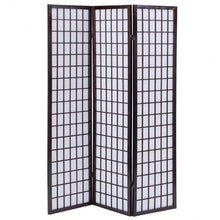 Load image into Gallery viewer, 3 Panel Wood Folding Privacy Room Divider-Cherry
